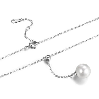 Y-shaped Pearl Necklace-S925 Solid Silver