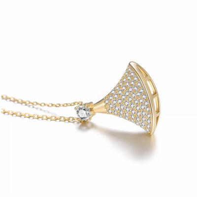Skirt Full Zircon Necklace-S925 Solid Silver