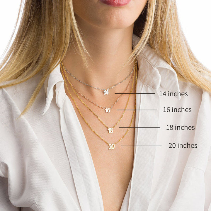 Custom Name Necklace Solid 14K 18K Gold Name Necklace for women kids SILIICE